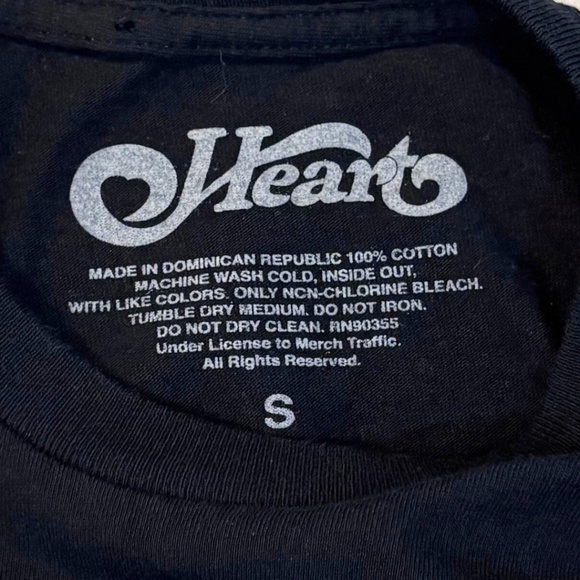 Heart 2025 Royal Flush Tour T-shirt Black Size S - Picture 6 of 6